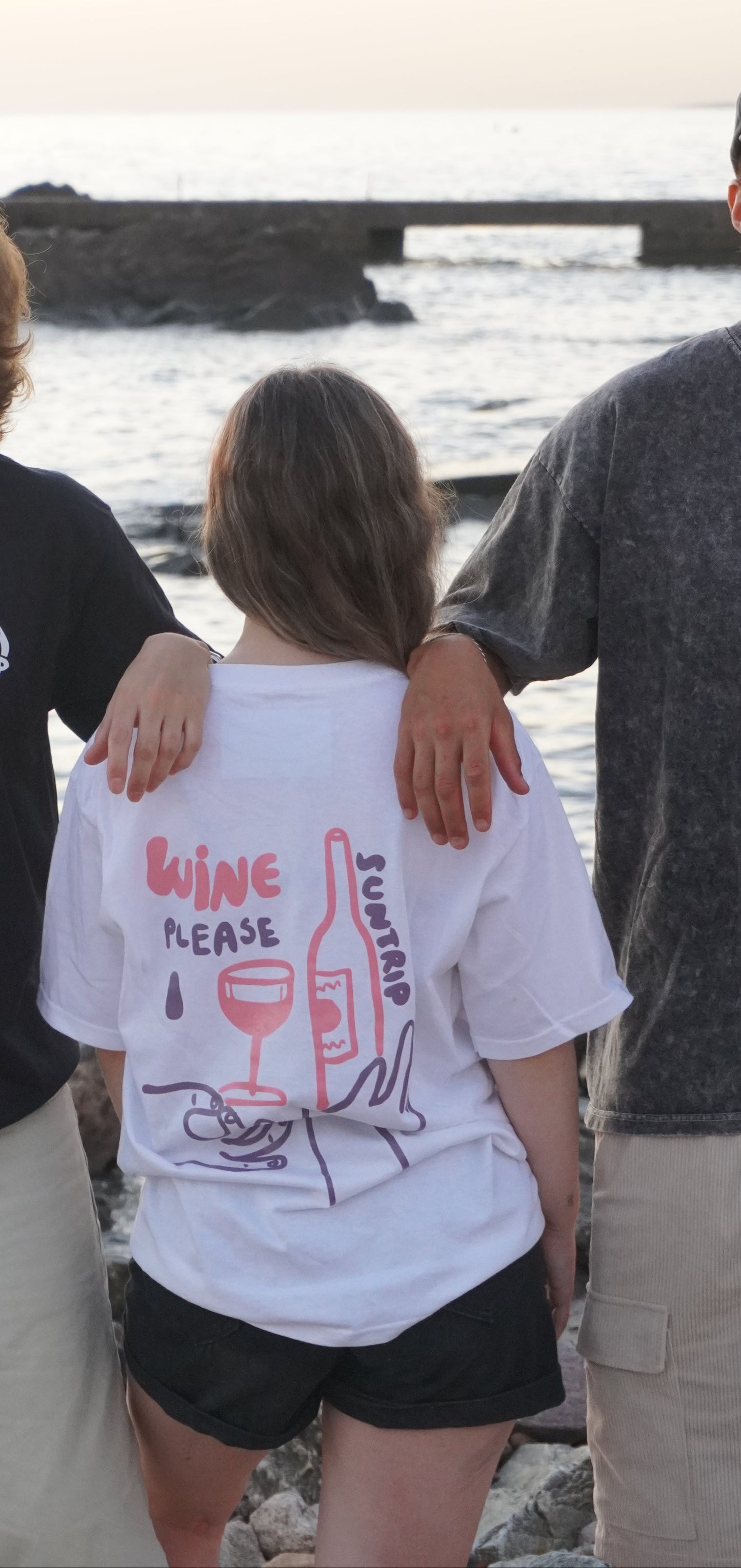 Remera Wine Please Blanca